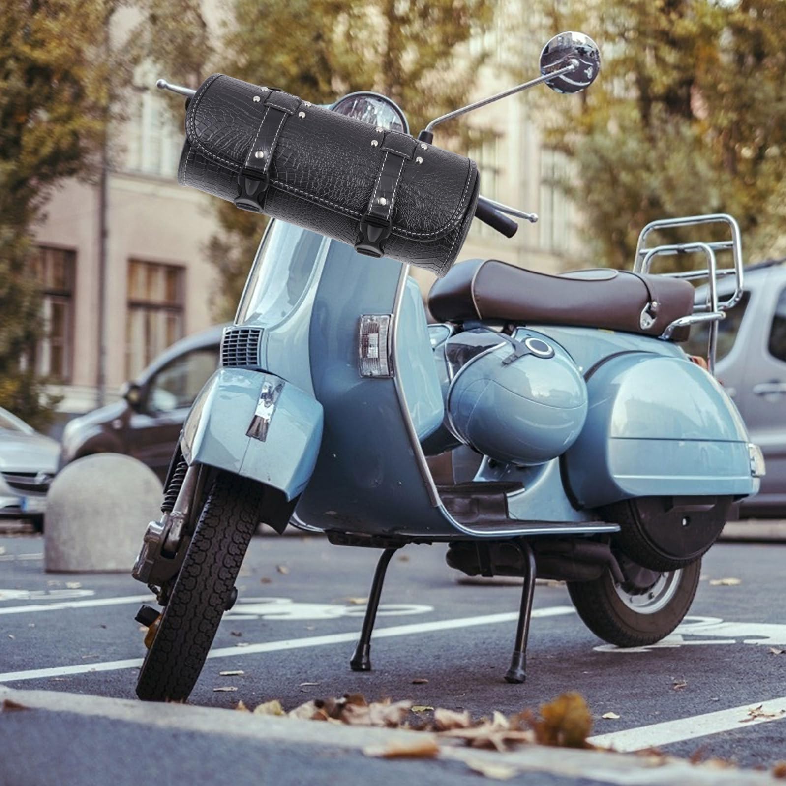 1pezzi Borsa da Manubrio per Bicicletta in Materiale Resistente Grande Capacità per Attrezzi e Accessori Facile da Installare e Rimuovere per Viaggi in Bicicletta e Uso Quotidiano