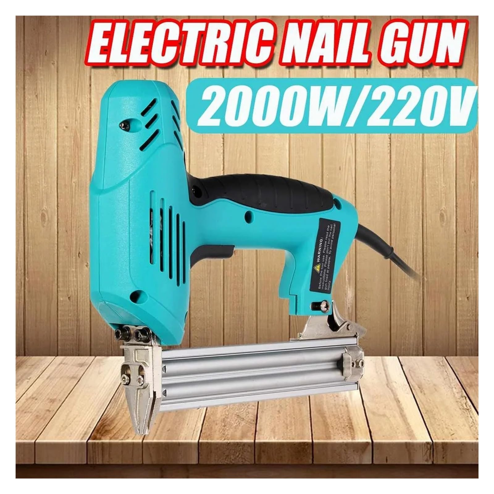 Pistola sparapunti pneumatica senza olio Pistola sparachiodi elettrica 220V 2000W Pistola sparachiodi elettrica ad alta potenza da 10-30mm for lavori pesanti ad alta potenza