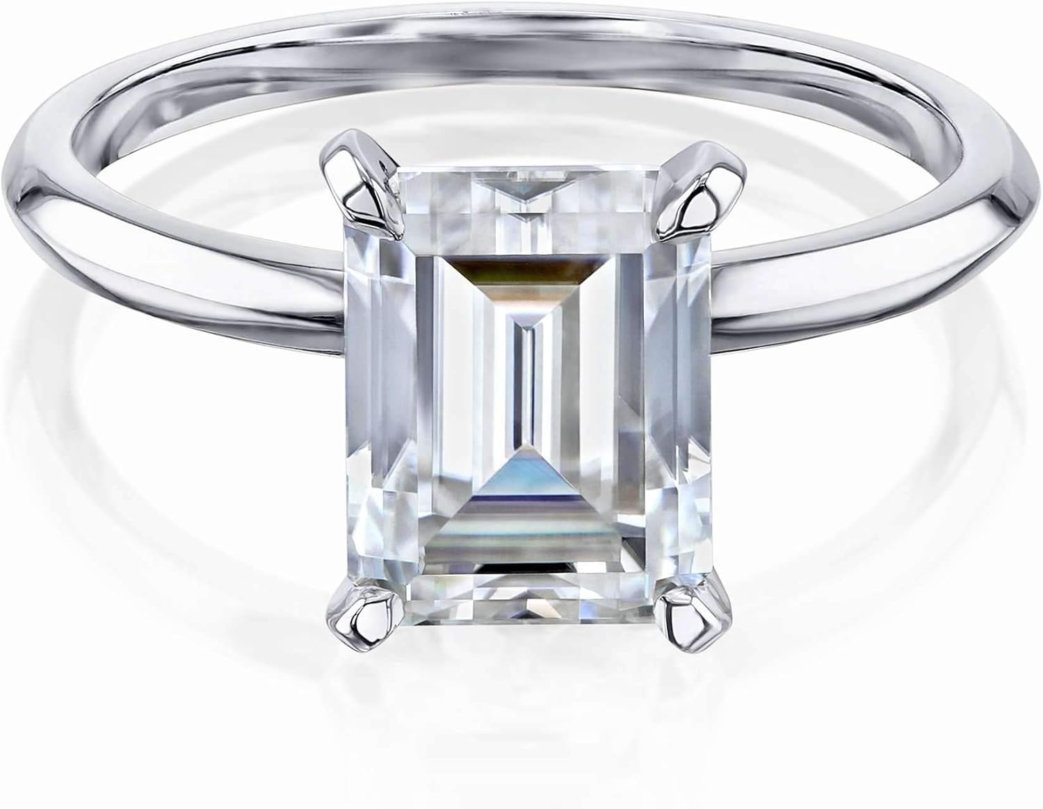 Kobelli 2.5ct Emerald Moissanite Solitaire Ring (HI/VS)