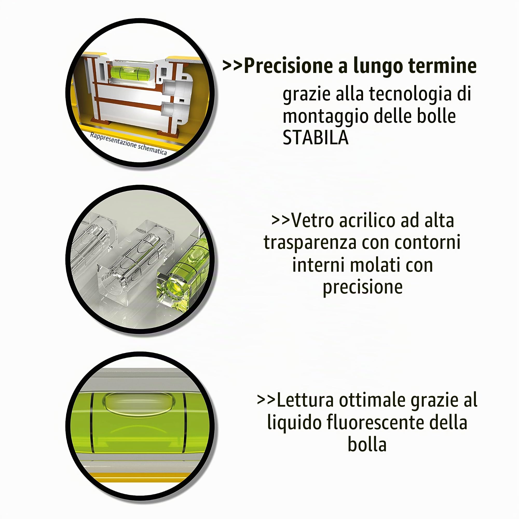 Stabila Nivel 196-2 LED, Multicolor, 120cm