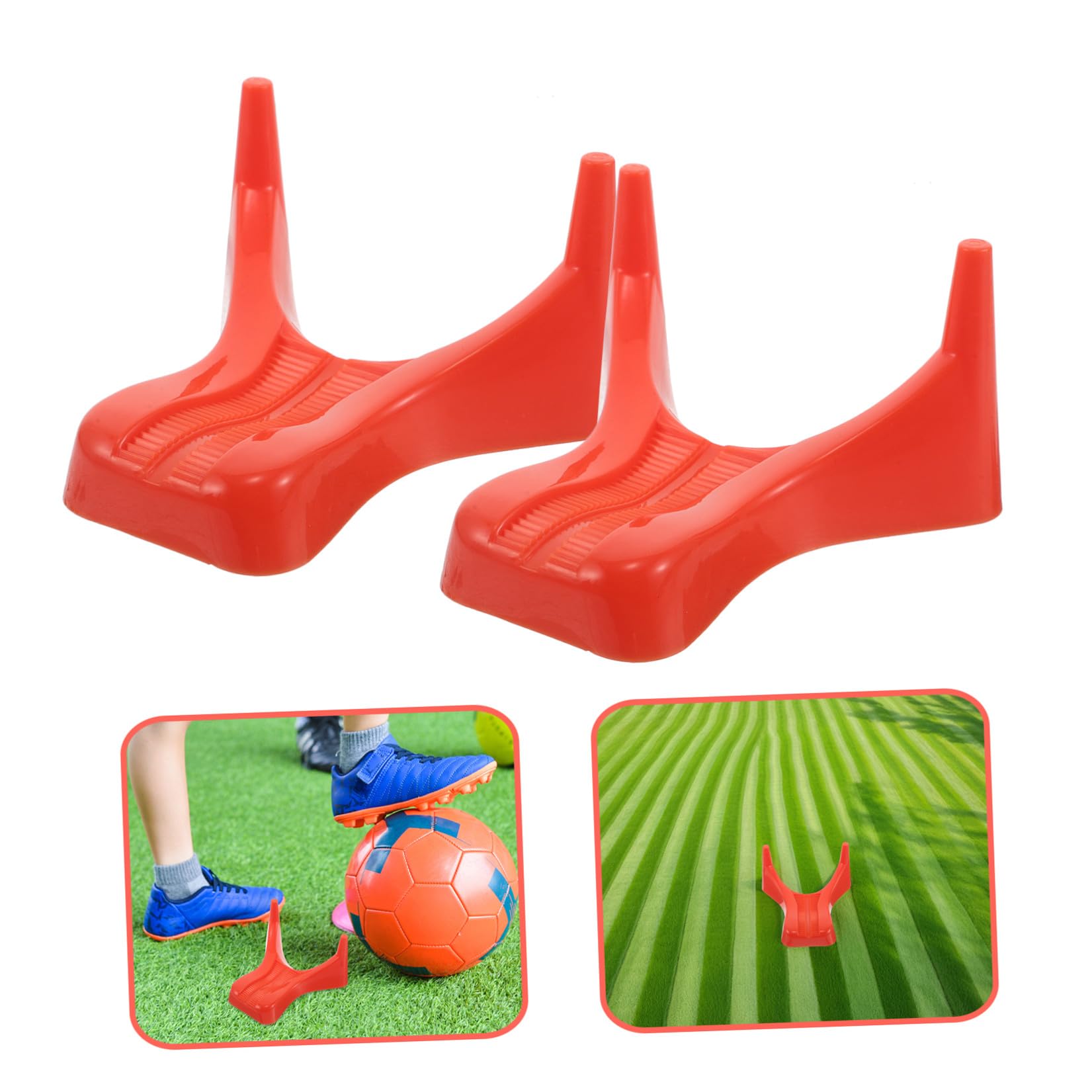 Anneome 6 Stück 6 Stück Rugby Kicking Tee Stabiler Football Ballhalter aus Wetterfestem Material Universeller Fußballständer für Training Field Goal Übungen und Sportraum