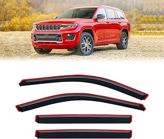 in-Channel Rain Guards Window Visor for 2021-2026 Jeep Grand Cherokee L