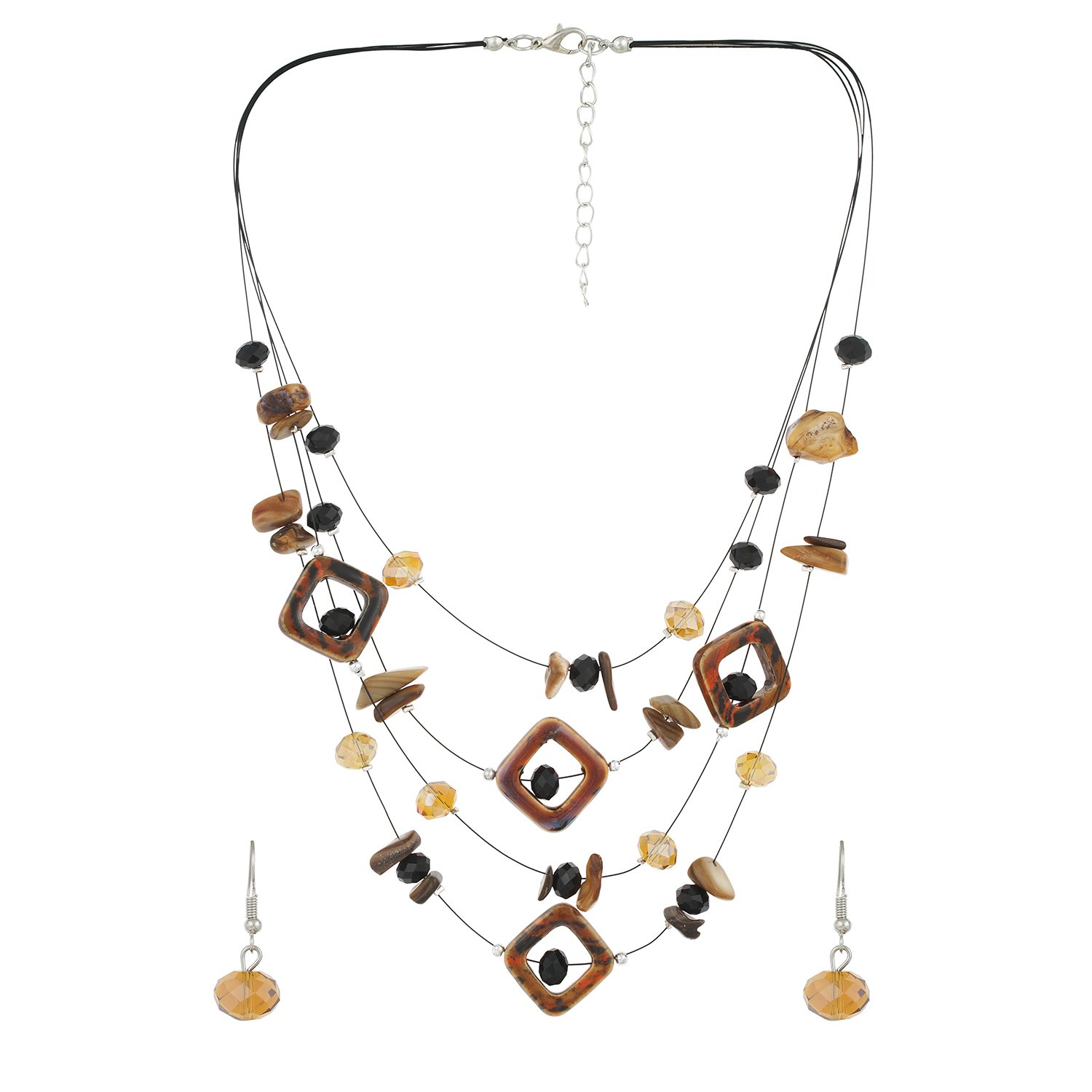 See full amazon price history chart for One Stop Fashion Brown Colour 4 line Necklace and Earrings for Girls and Women One Stop Fashion Brown Colour 4 line Necklace and Earrings for Girls and Women (B06XBTFZS6) Amazon Price History, Amazon Price Tracker