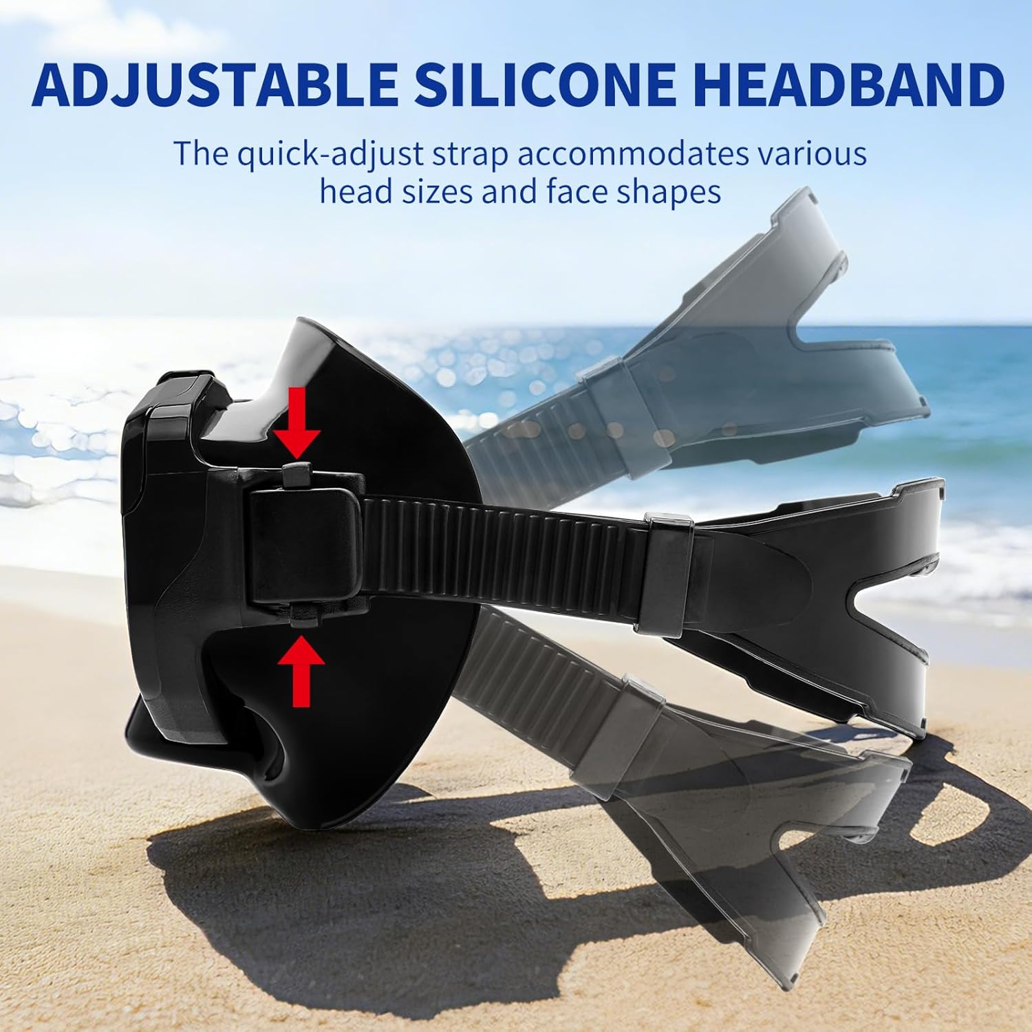 Replaceable Lenses Nearsighted Snorkel Set - Customizable Shortsighted Anti-Fog Mask & Full Dry Top Silicone Snorkel for Adults Youth