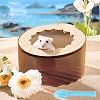 Marchul Hamster Sand Bath Container, Hamster Sand Bath Box with Cleaning Scoop, Brown Hamster Bathtub Bathroom Toilet, Hamster Litter Box for Dwarf Hamster, Syrian Hamster, Gerbil, Easy to Cleana