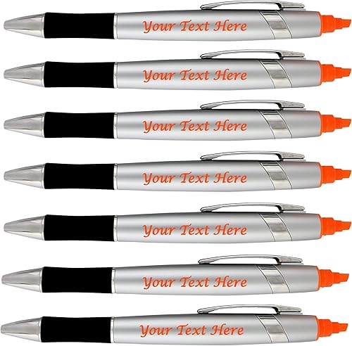 Miniatura 8 de Bolígrafos promocionales con resaltador, paquete de 200 impresiones a granel, resaltador de la Biblia de 2 pulgadas con combo de bolígrafo, añade