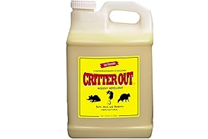 Critter Out 1 Gallon Concentrate: Peppermint Oil Rodent Repellent, Get Rid of...