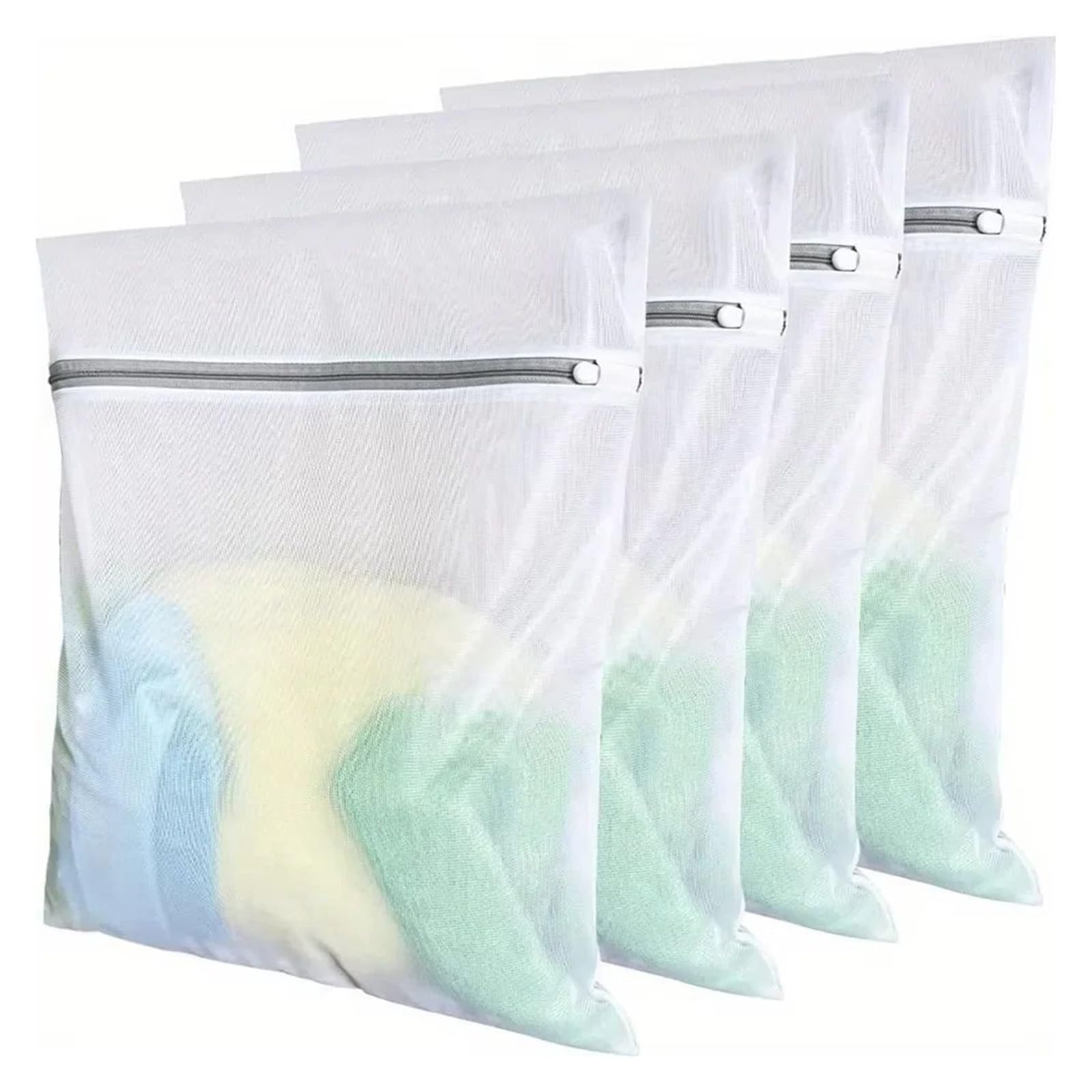 Zyayng One Color 10Pcs Mesh Laundry Bags Set Anti-Deformation Delicate Lingerie Wash Anti-Winding For Washing Machine Dirty Clothes Storage For Clothes