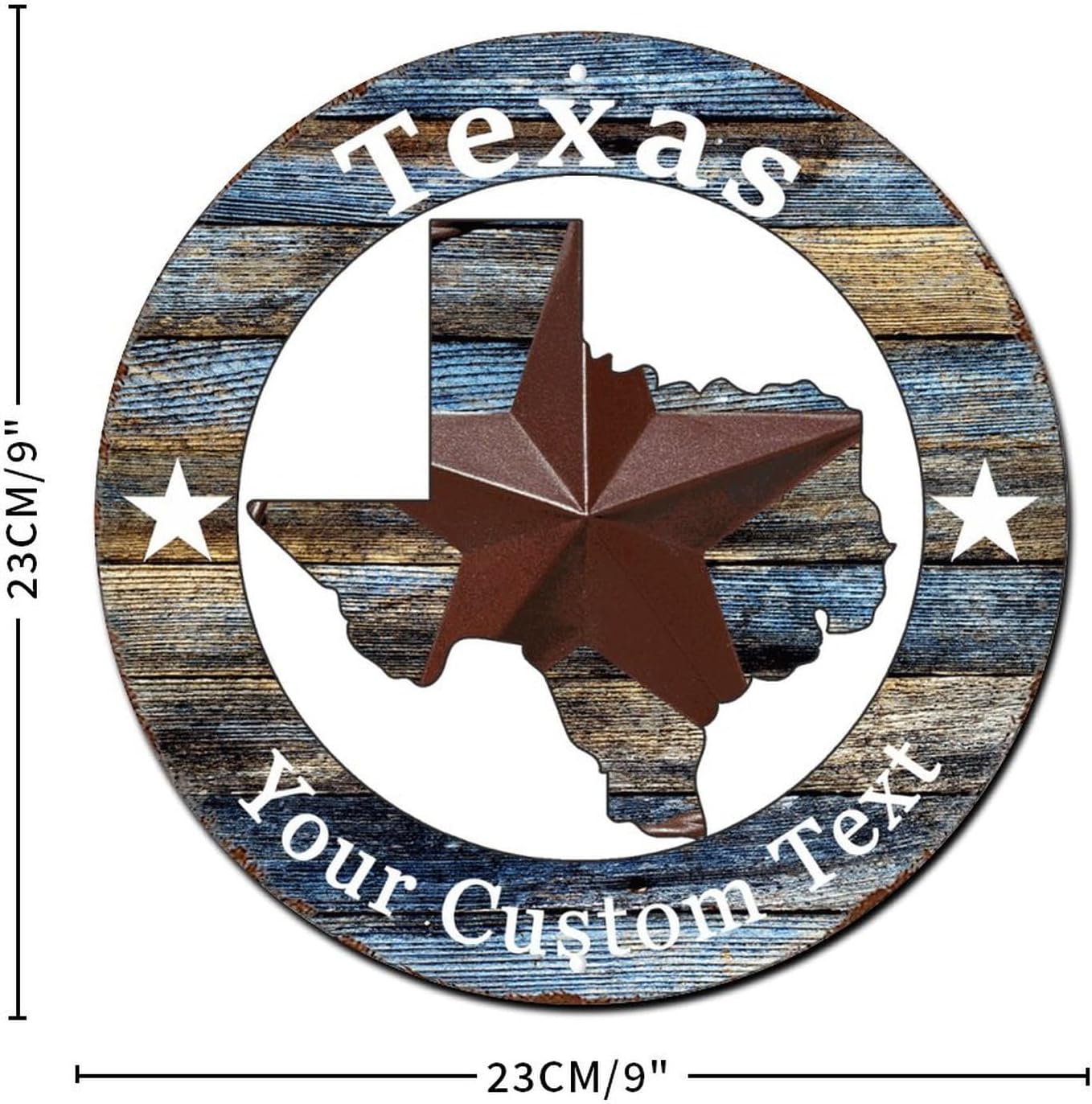 Personalized Texas Independence Day Metal Signs Metal Stars for Outside Tin Signs Funny Texas Home Decor Wall Plaque 9x9in for Hanging to Display in Your Home Bar Garage Or Restaurant image 3
