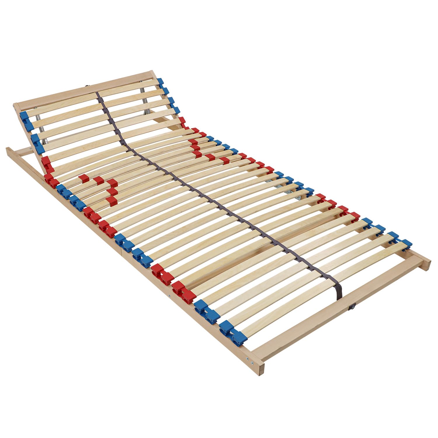 Beco Lattenrost, Easy Fit K, 140 x 200 cm, Test SEHR GUT, 28 Federholzleisten, einfache Selbstmontage, Kopfteil verstellbar, Made in Germany, 100 Nächte Testschlafen