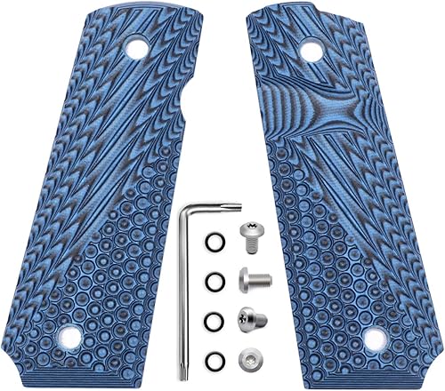 1911 agarres G10, tamaño completo (Gobierno/Comandante) - corte de seguridad Ambi - textura OPS 8 colores