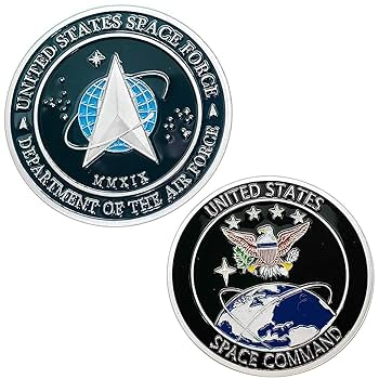 Amazon.co.jp: アメリカ宇宙軍 チャレンジコイン シルバー