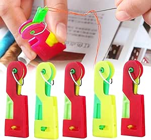 COHEALI 3-Pack Rose Gold Needle Threaders - Alloy Sewing & Embroidery Threading Tools For Hand Crafts