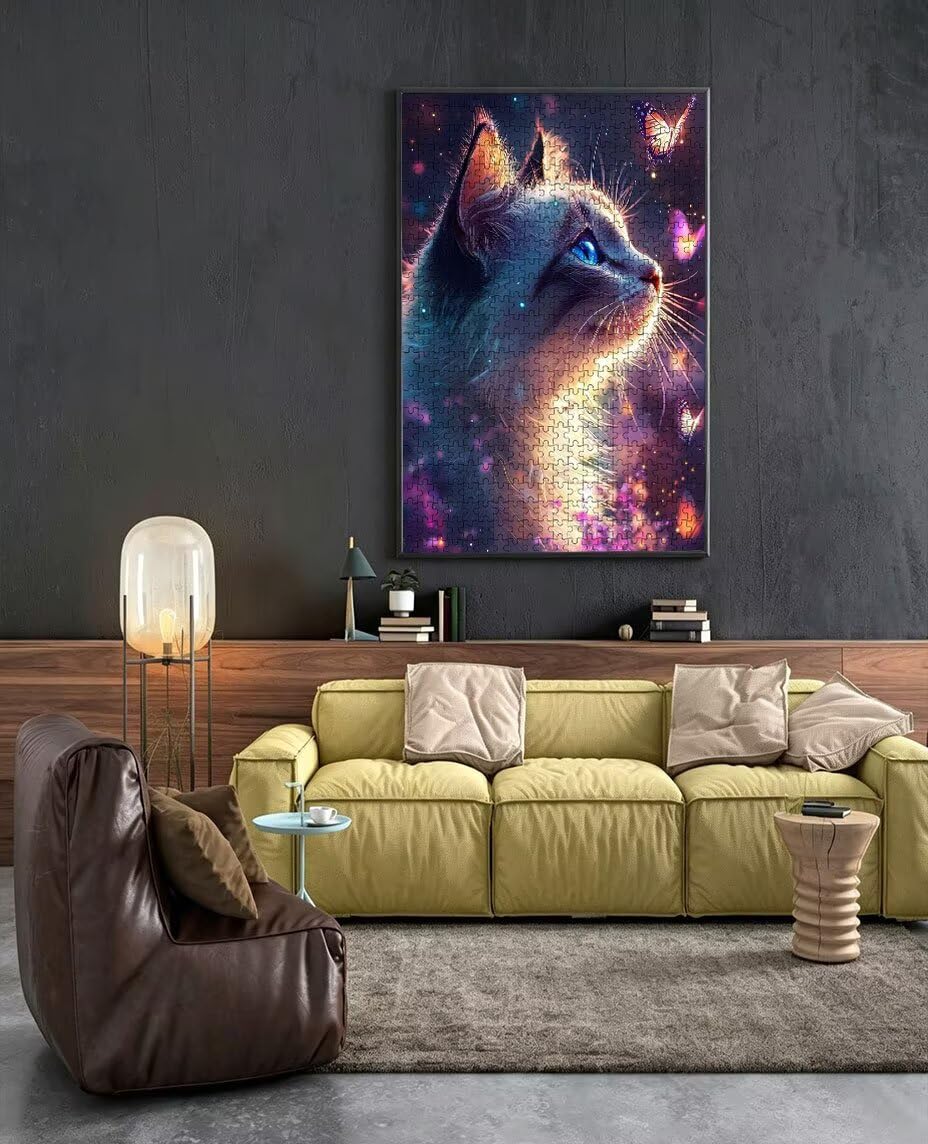 Puzzle 6000 elementów, kwiaty koty motyle dorośli puzzle 6000, klasyczne puzzle, edukacyjne puzzle, wyzwanie niemożliwe, gra zręcznościowa dla całej rodziny, dekoracja ścian BXHZW4-446