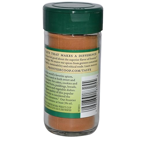 Frontier Co-op - Canela orgánica molida Korintje, botella de 1.92 onzas, canela de calidad gourmet, sabor equilibrado completo, Kosher
