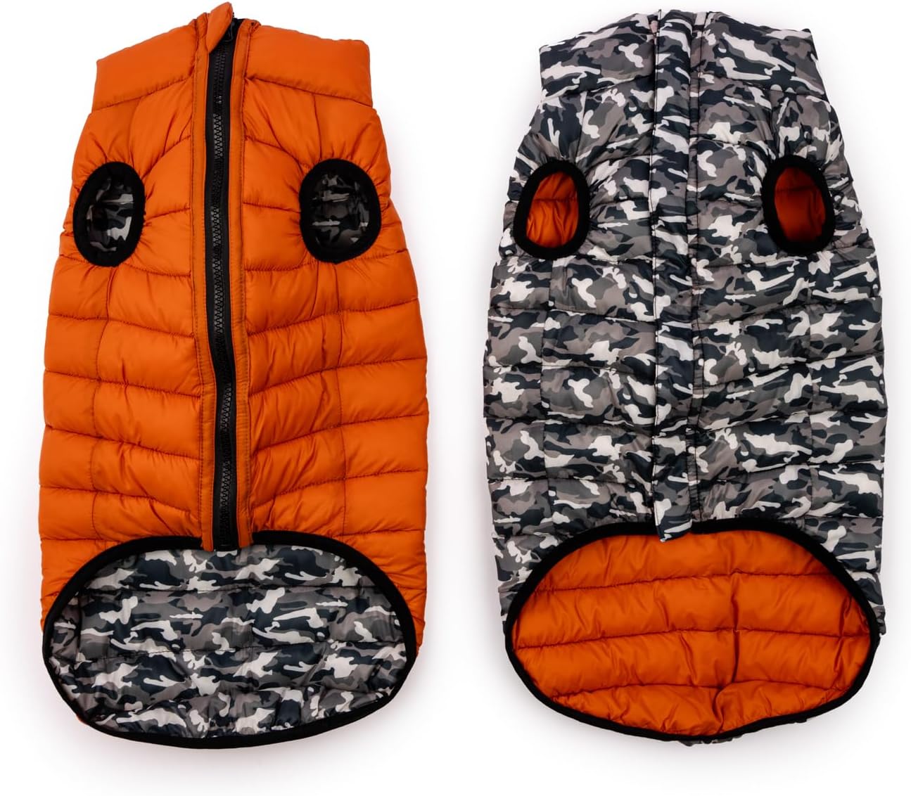 Winchester Pet Premium Reversible Dog Puffer Vest, Blue, Large