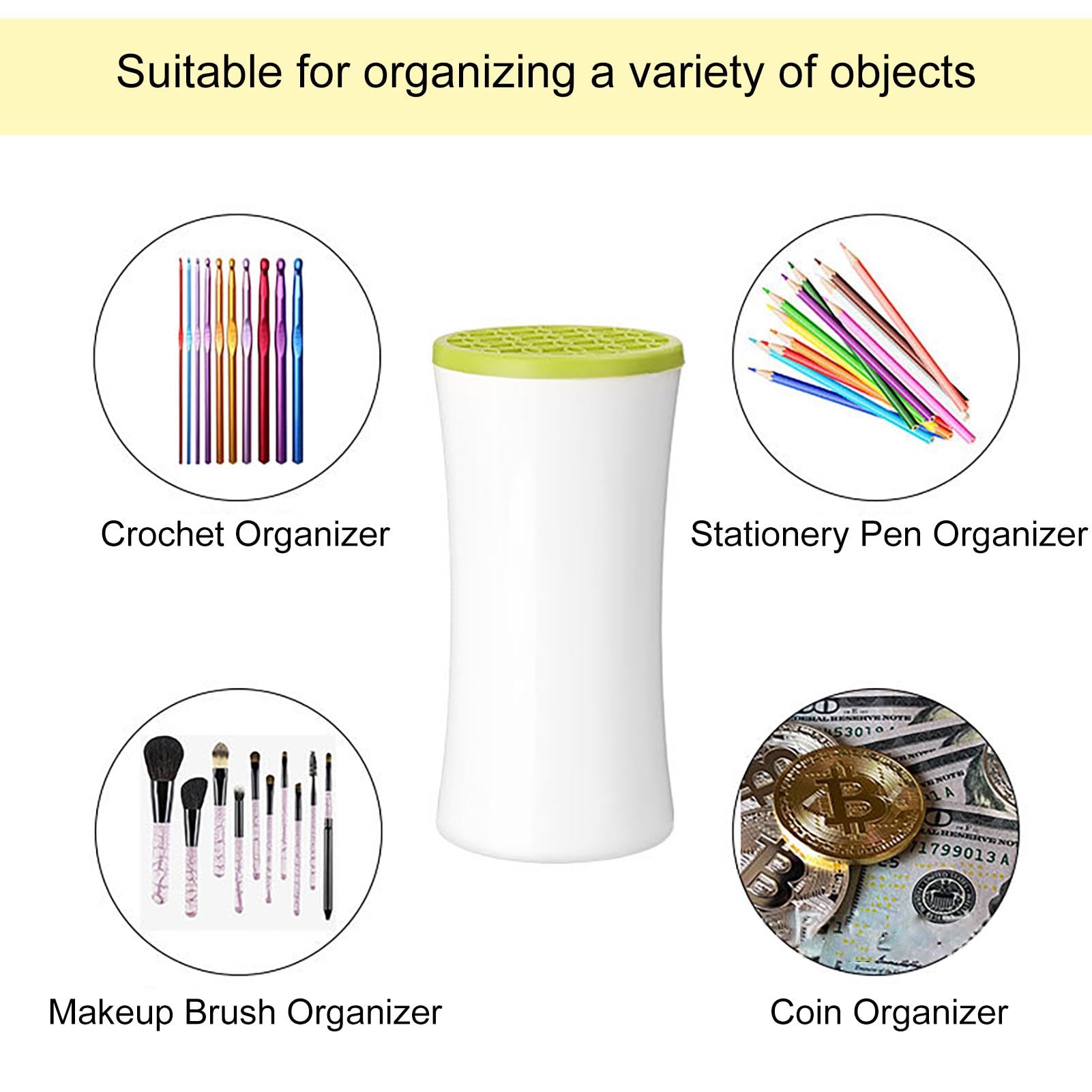 Set 5 Tubetti Porta Aghi Per Maglia E Cucito - In Plastica Colorata, Con Coperchio Anticaduta (41 Cm)