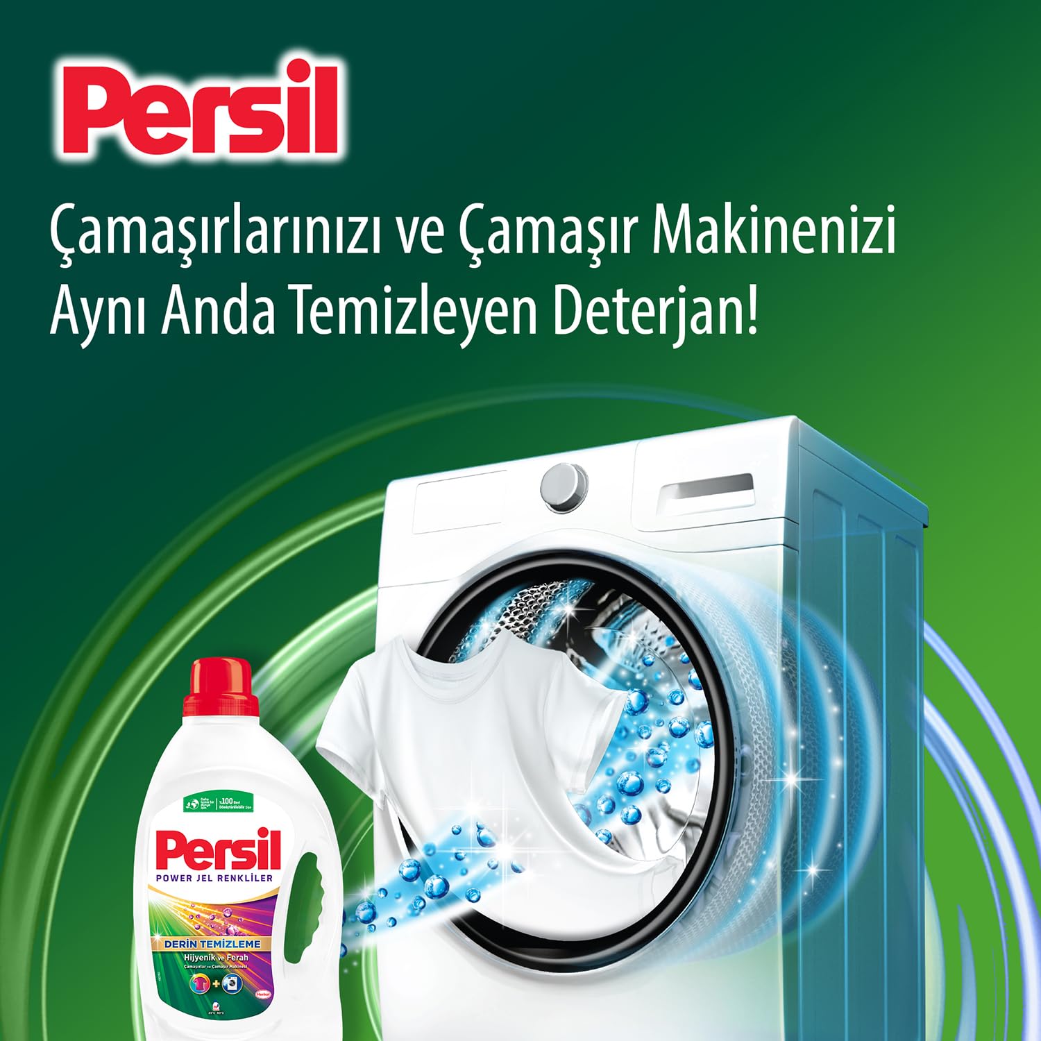 Persil Power Jel Color Derin Temizleme Plus 16 Yıkama Renkliler için Sıvı Çamaşır Deterjanı (1 x 1040 ml)