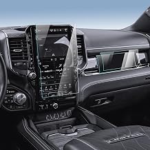 Dodge Ram Screen Protector for 2025-2026 Ram 1500/2500/3500 Accessories 14.4 Navigation Glass+10.25 Passenger Plastic Nano Touchscreen Protector Film HD Clear-3PCS