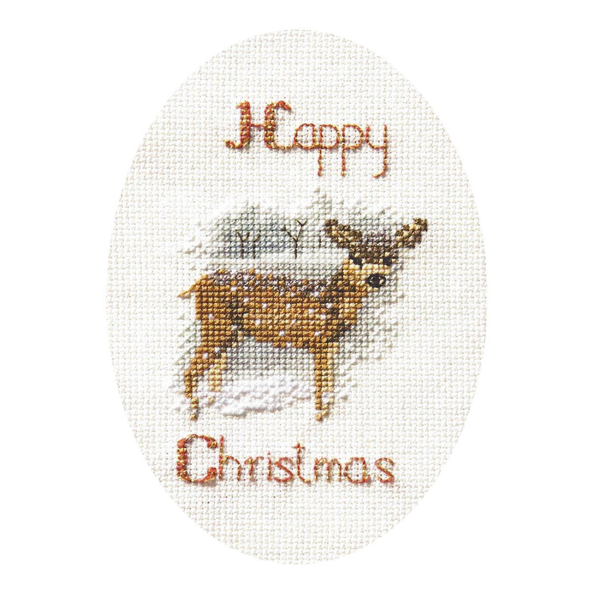 Derwentwater Designs Christmas Cross Stitch Card Kit - Let it Snow