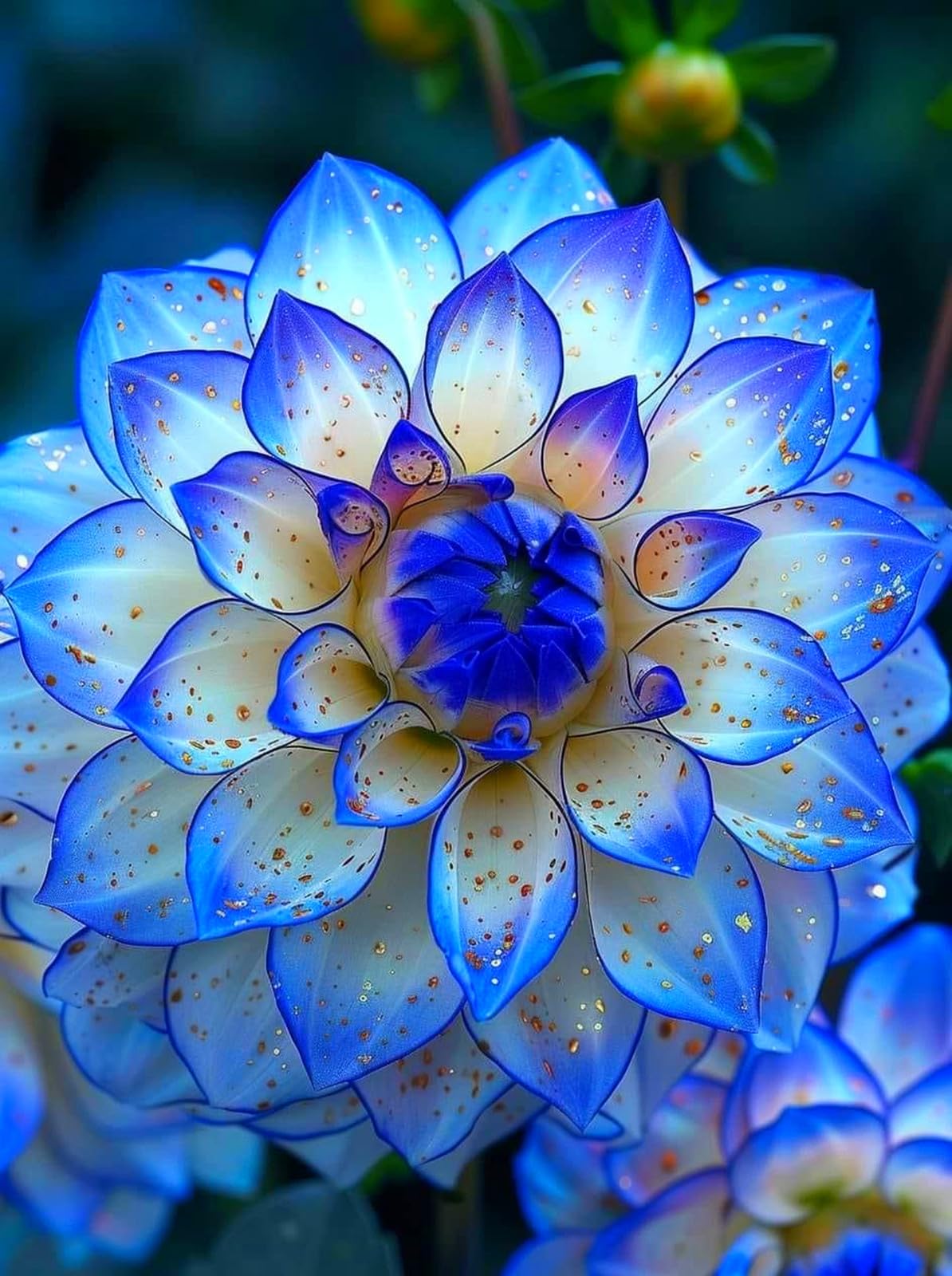 Dahlia for Planting,Excellent Display,Organic and Natural, Mix Greening Flower-2bulbs-B