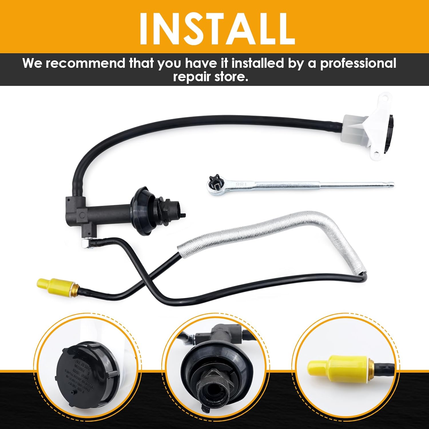 Prefilled Clutch Systems Clutch Master Cylinder Line compatible with 1995-2011 Ranger Explorer 2.3L L4 2.5L L4 3.0L V6 4.0L V6