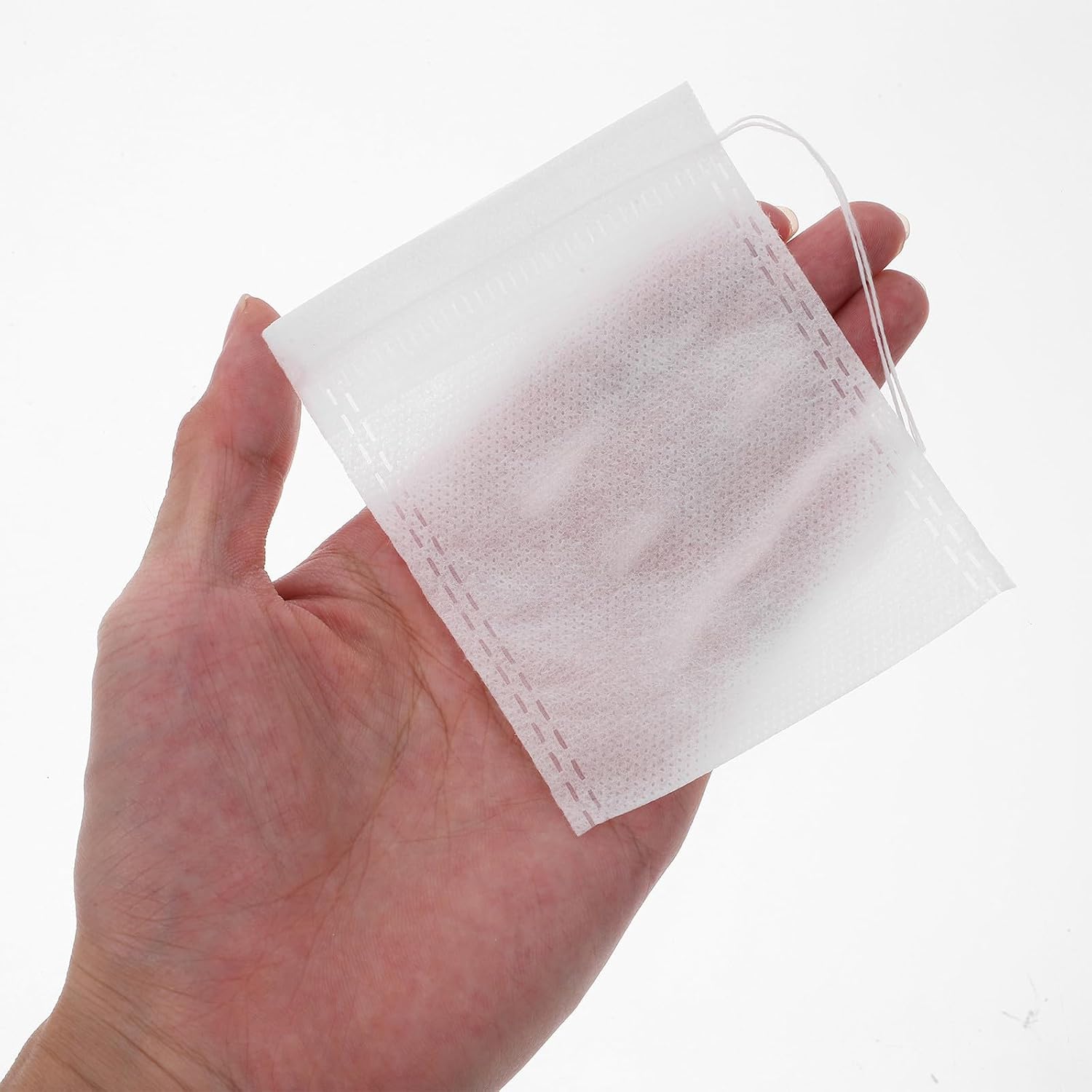 Toyvian Spice Bags White Drawstring Reusable Non Woven Fabric 100pcs 8x10cm and Storing Candies with Multipurpose Use and Easy to Carry Design for Cooking