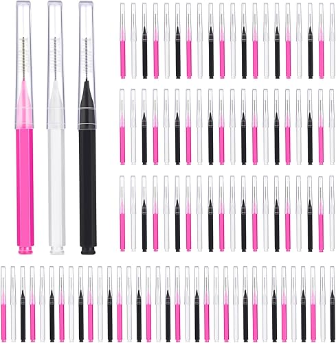 Miniatura 18 de Patelai 100 piezas de cepillos para limpiador, cepillo interdental, palillo de dientes, cabezal de hilo dental, hilo dental, higiene dental, hilo