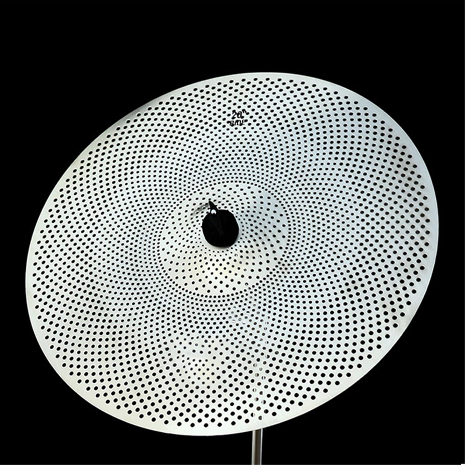 Paquete Completo De Platillos Platillos De Batería Plata/Oro 14 "/16"/18 "/20", Conjunto De Platillos Silenciosos, Platillos De Batería Jazz (Silver,20 Inch)