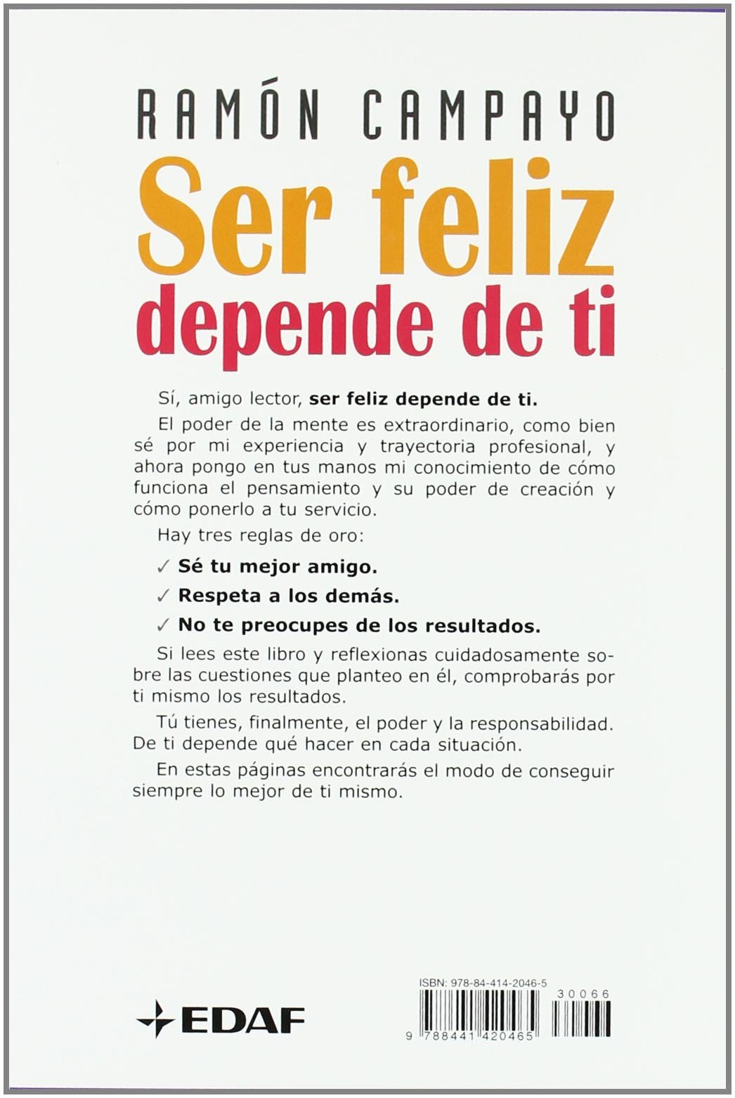 Ser Feliz Depende De Ti