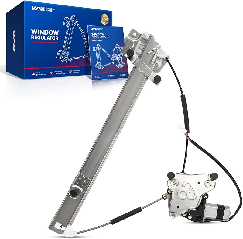 Máquina de vidro elétrica KAX 741-740 com motor de 2 pinos para Mazda Protege e Protege5 – dianteira esquerda