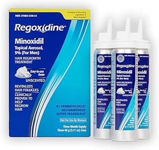 Sponsored Ad - Regoxidine Men's 5% Minoxidil Foam (3-Month Supply) Helps Restore Vertex Hair Loss and Supports Hair Regrow...