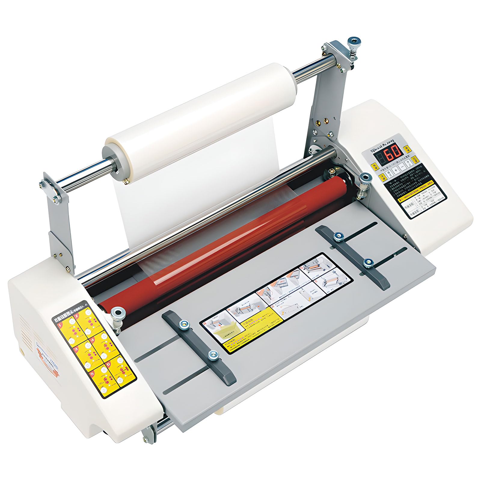 Eiwitany Automatic LED Hot & Cold Laminator, Single & Double Sided Lamination with Adjustable Thickness for Home and Commercial Office (A)