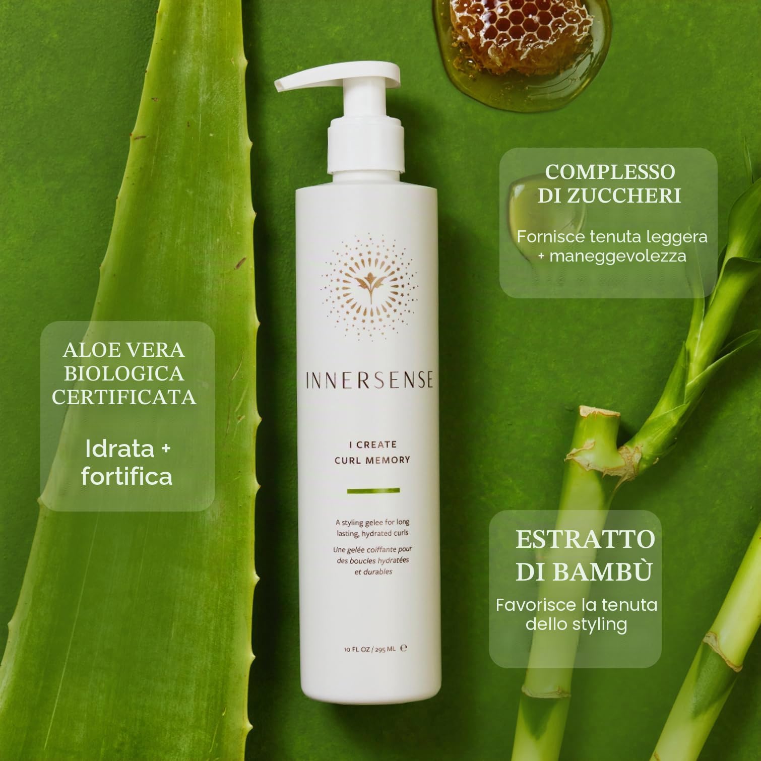 INNERSENSE Organic Beauty - I Create Curl Memory Gel | Cura dei capelli atossica e cruelty-free (32 oz | 946 ml) (295)
