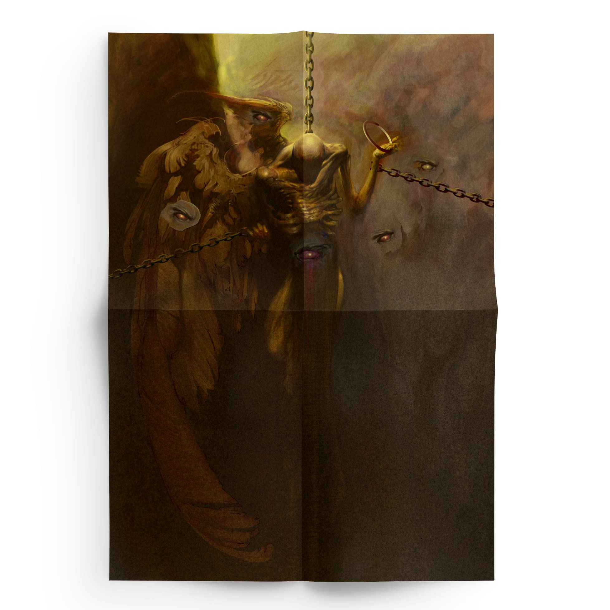 ParaBooks Scary Creepy Paranormal SCP Foundation Posters for Room - In The Court of Allagada - Hanged King (SCP-2264)