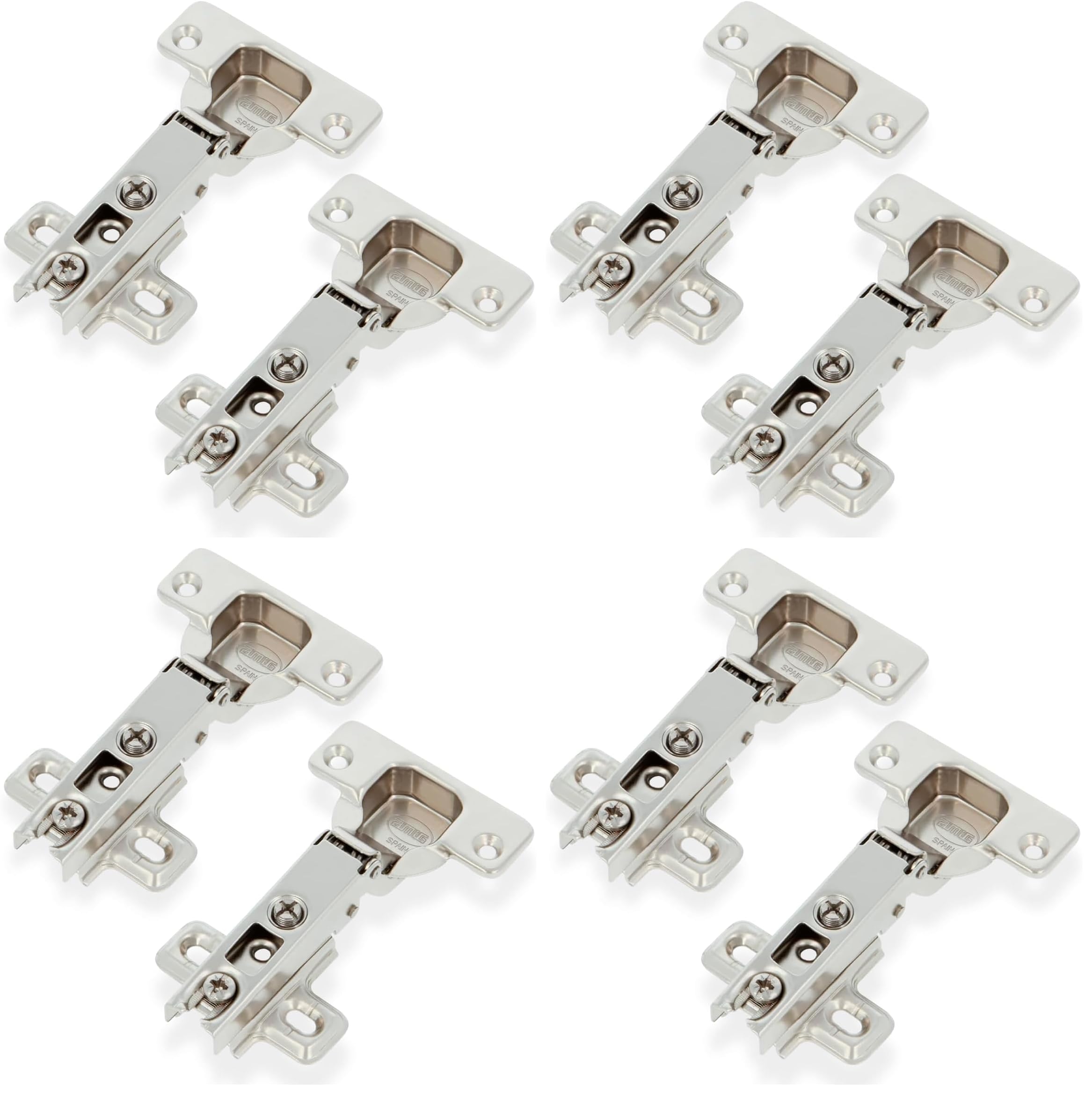 Charnière invisible 4500 en acier nickelé haute résistance, lot de 4