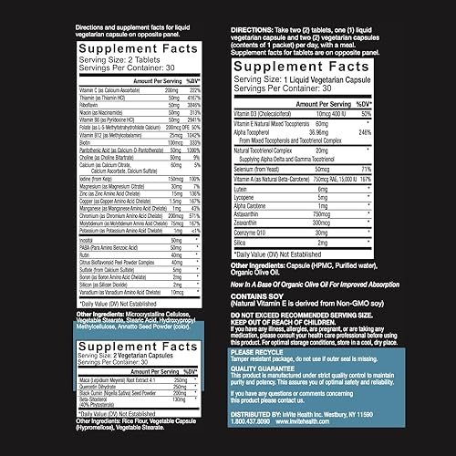 Miniatura 2 de Invite Health Multivitamínico para hombres - Multivitamínico diario integral con apoyo mejorado para la nutrición masculina - Suministro para 30