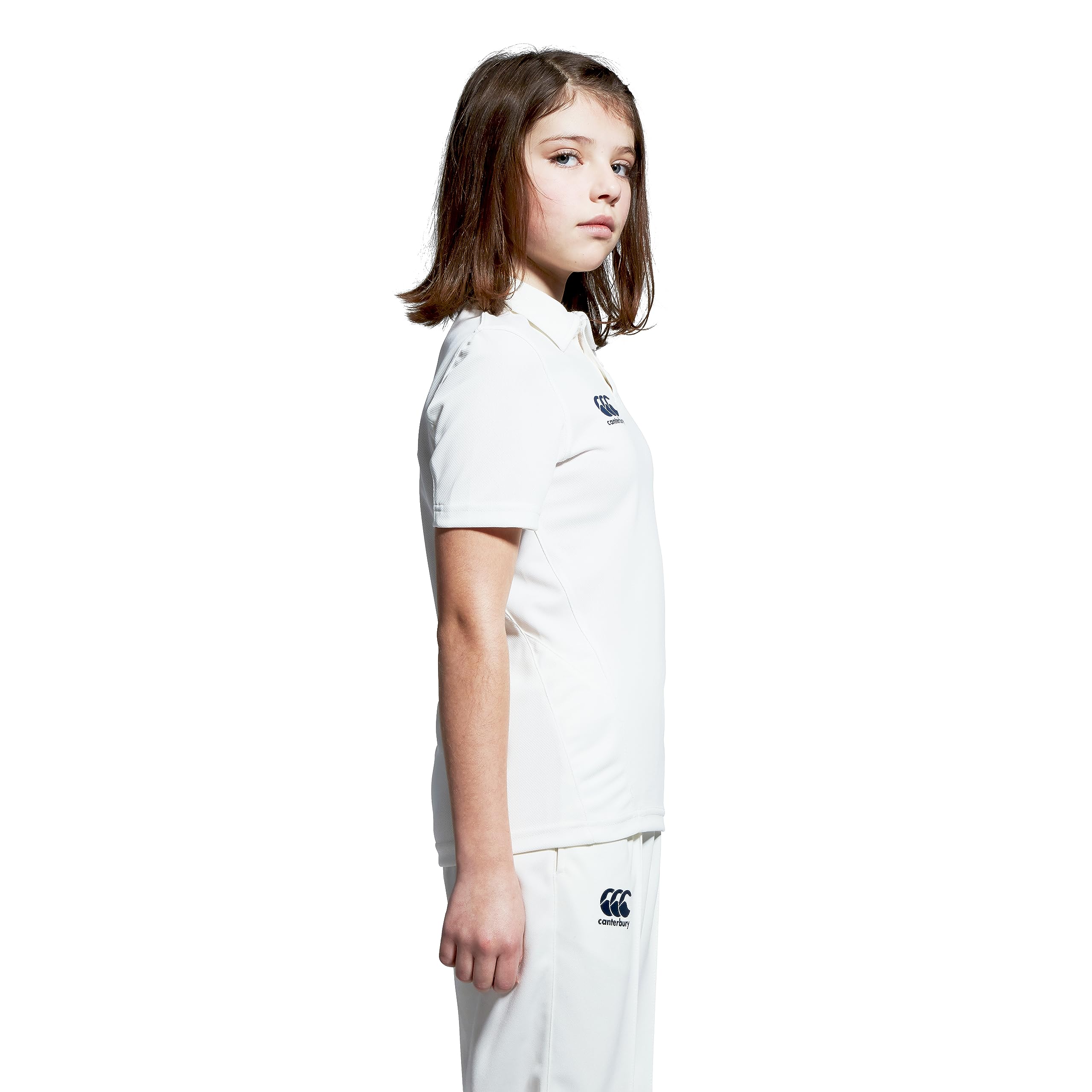 Canterbury Junior Unisex Polo Shirt, Cricket Cream, 4 Years - Image 2