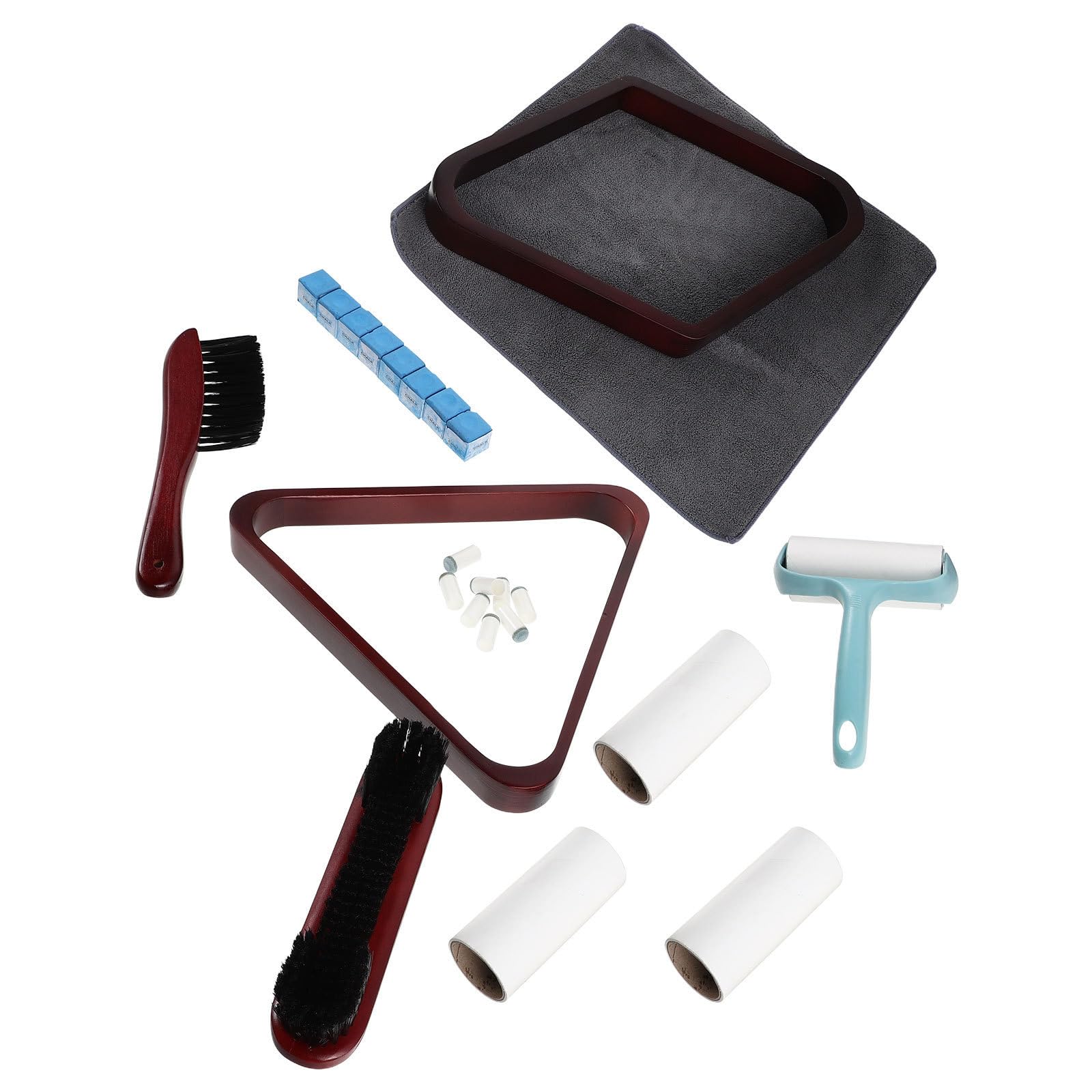 Outanaya 25 Unidades Kit Portátil de Limpieza para Eliminar Polvo y Manchas para Mesa de con Cepillo de Madera y Plástico en Bares y Salas de Juego