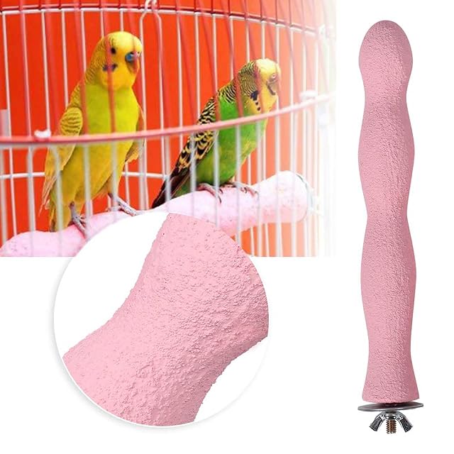 Foto 4 de 8 de Pssopp Barra de Molienda de Pico y Garra de Loro, Palo de Juguete, Accesorios de Jaula
