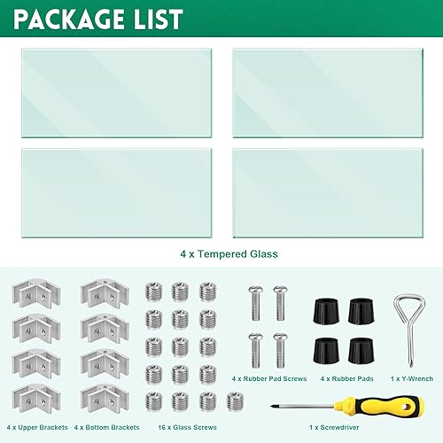 Miniatura 7 de vchin Protector de viento para fogata, protector de viento de vidrio de 29 x 13 pulgadas para mesa cuadrada de hoguera. Hecho de vidrio templado