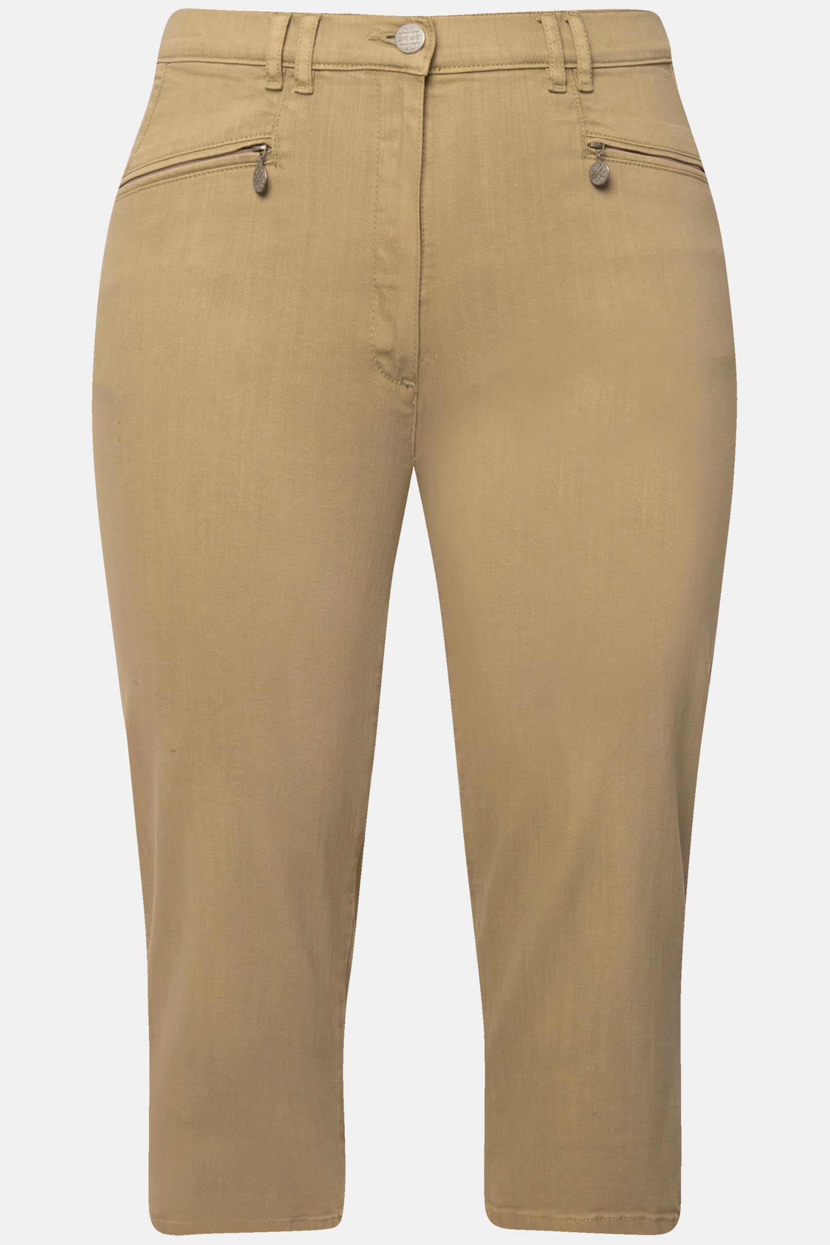 Ulla Popken Damen große Größen Übergrößen Plus Size 7/8-Stretchhose Mony, Zipptaschen, Stretchkomfort 827121