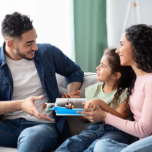 Miniatura 4 de LETINE Thousand Sunny - Decoración sensorial para adultos, diseño de barco pirata de anime insumergible en una botella, mini adorno de movimiento