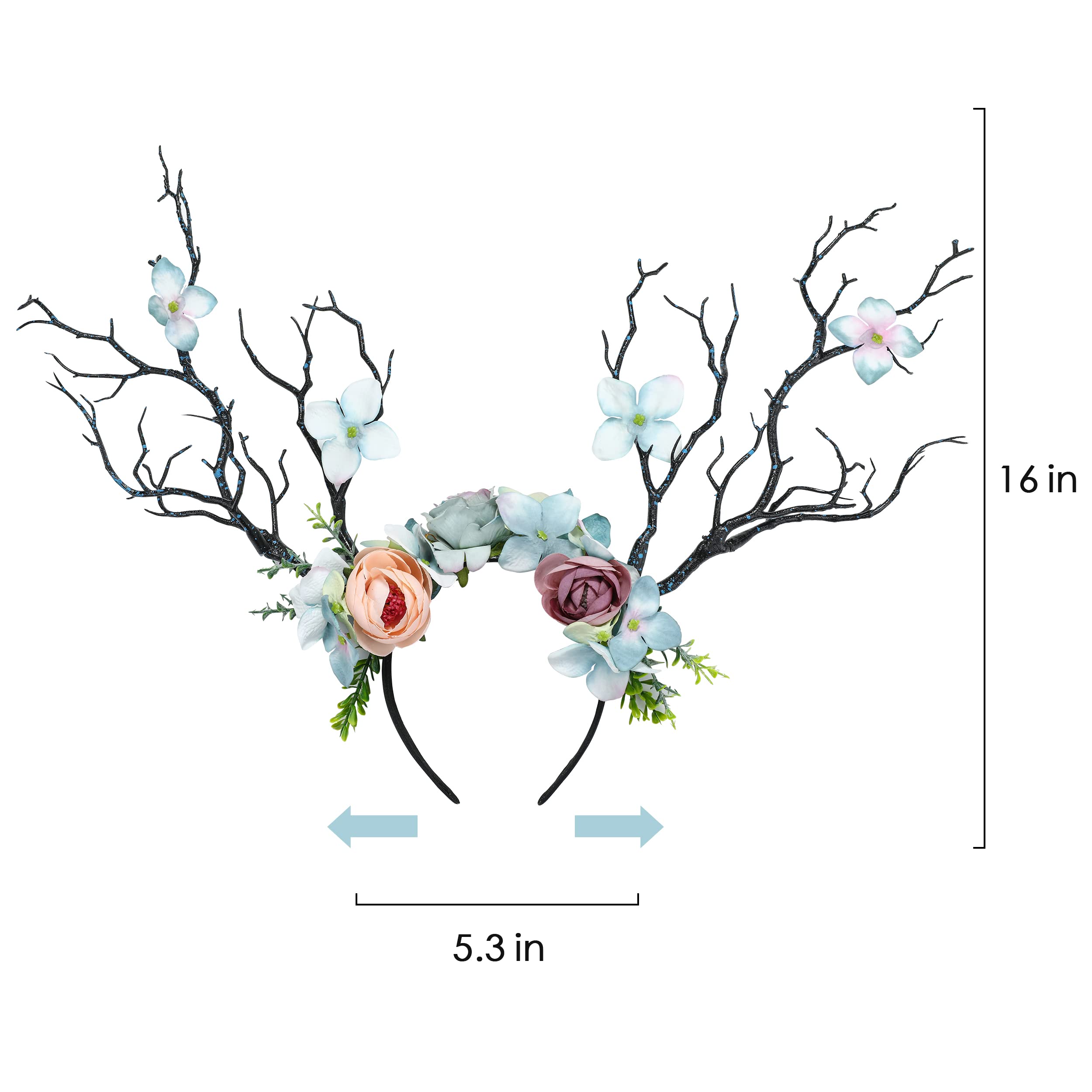 Forest Pixie Tiara Amazon.com : MOSTORY Forest Fairy Flower Headpiece  main image 3