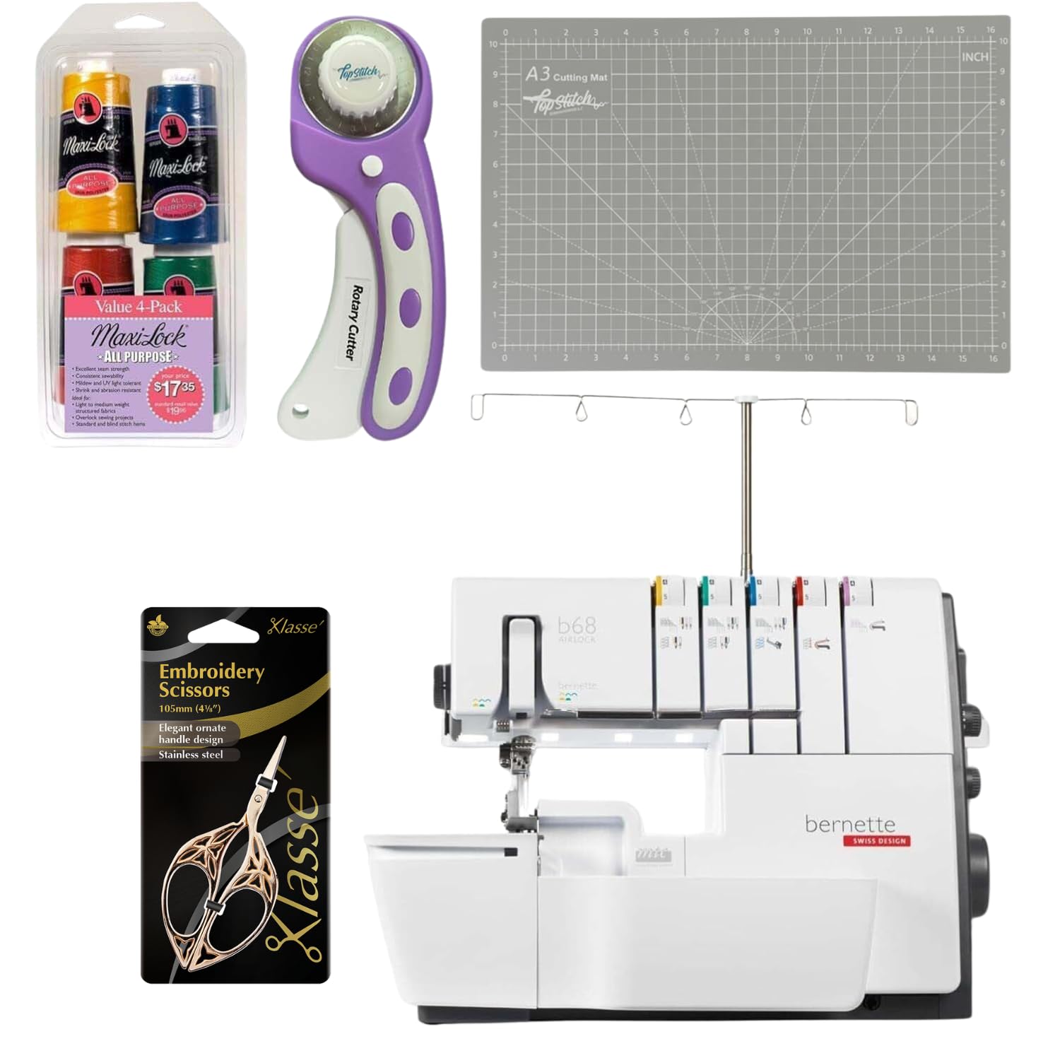 Amazon.com: Bernette B68 Airlock Serger Sewing Machine