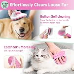 Dog Brush, 13Pcs Pet Grooming Kit with Deshedding Brush for Dogs and Dog Nail Clippers, Cat Grooming Supplies with Pet Hair Removal Gloves, Dematting Comb Brush Shampoo Scrubber for Short & Long Haired Dogs / Cats (Pink 13pcs)