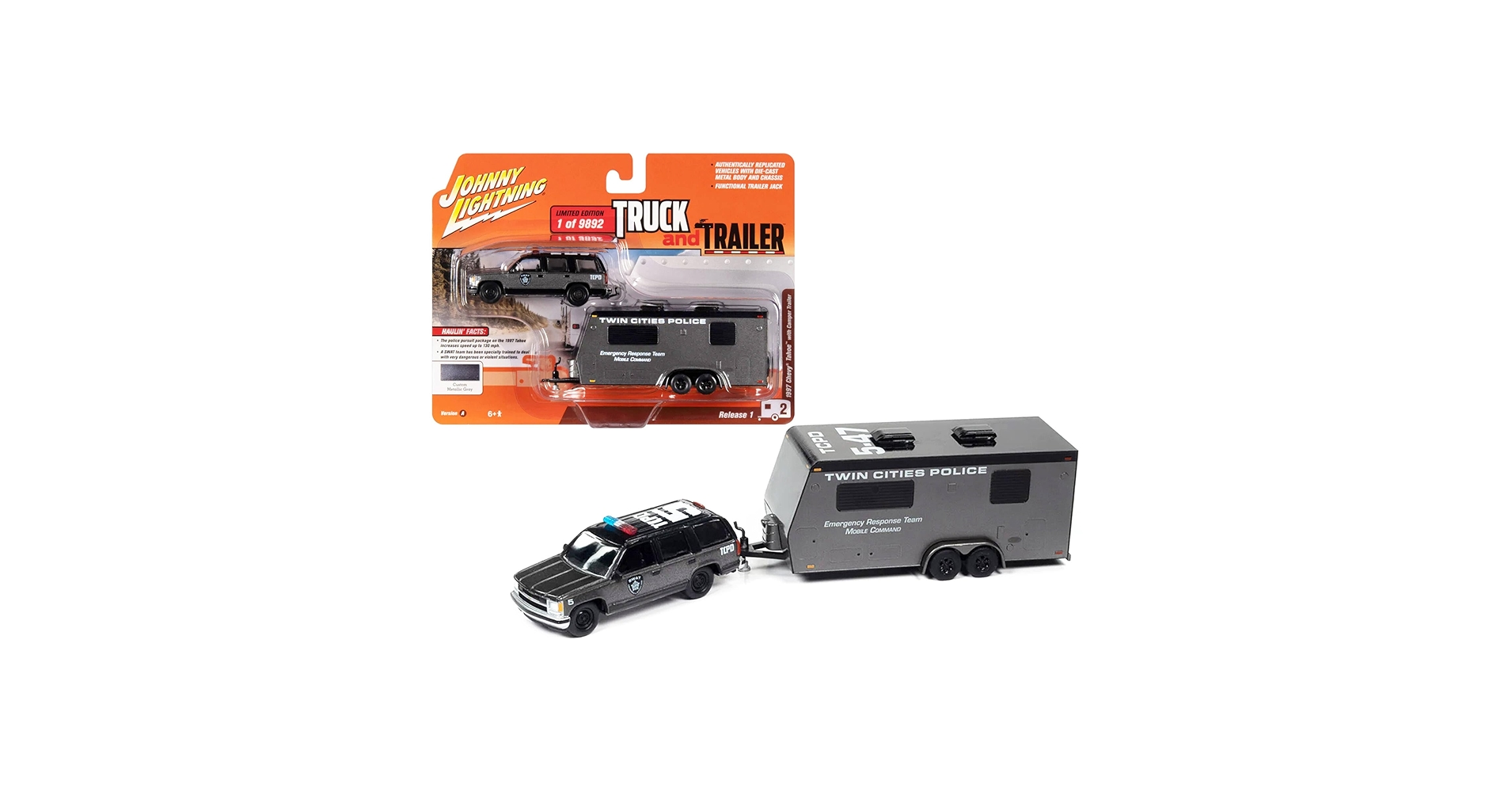 ミニカー Jonny Lightning 1/64 1997 Chevy Tahoe 1997-chevrolet-tahoe-jeep-