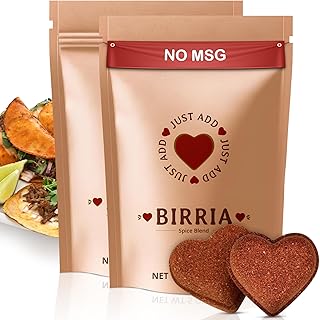 Just Add Luv Authentic Birria Spice Bomb Seasoning - Mexican Spice Mix with Chiles Herbs Spices - Perfect for Tacos Nachos Quesadillas Enchiladas Burritos - No MSG, Easy to Use (2 Bags)