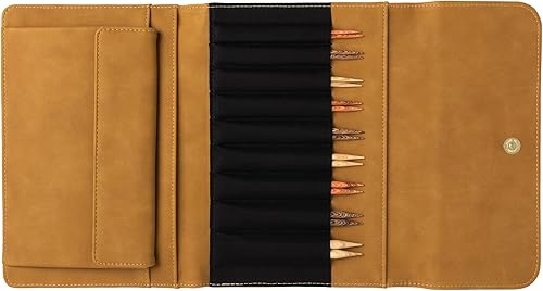 Miniatura 2 de Knit Picks Opciones Juego de agujas de tejer intercambiables de madera con estuche y marcadores de puntada (Claudette)