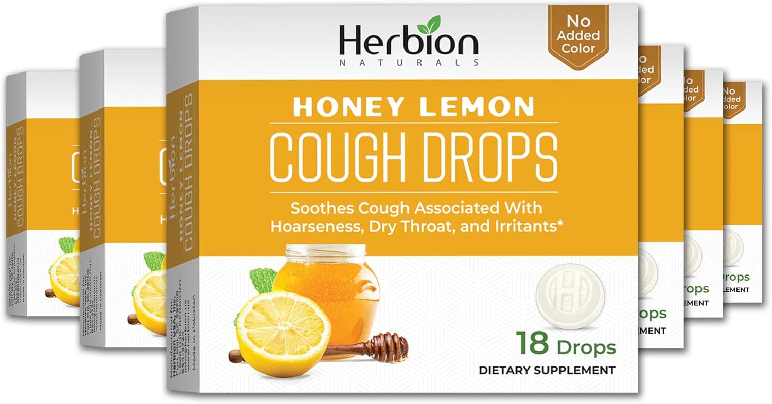Herbion Naturals Cough Drops with Natural Honey Lemon